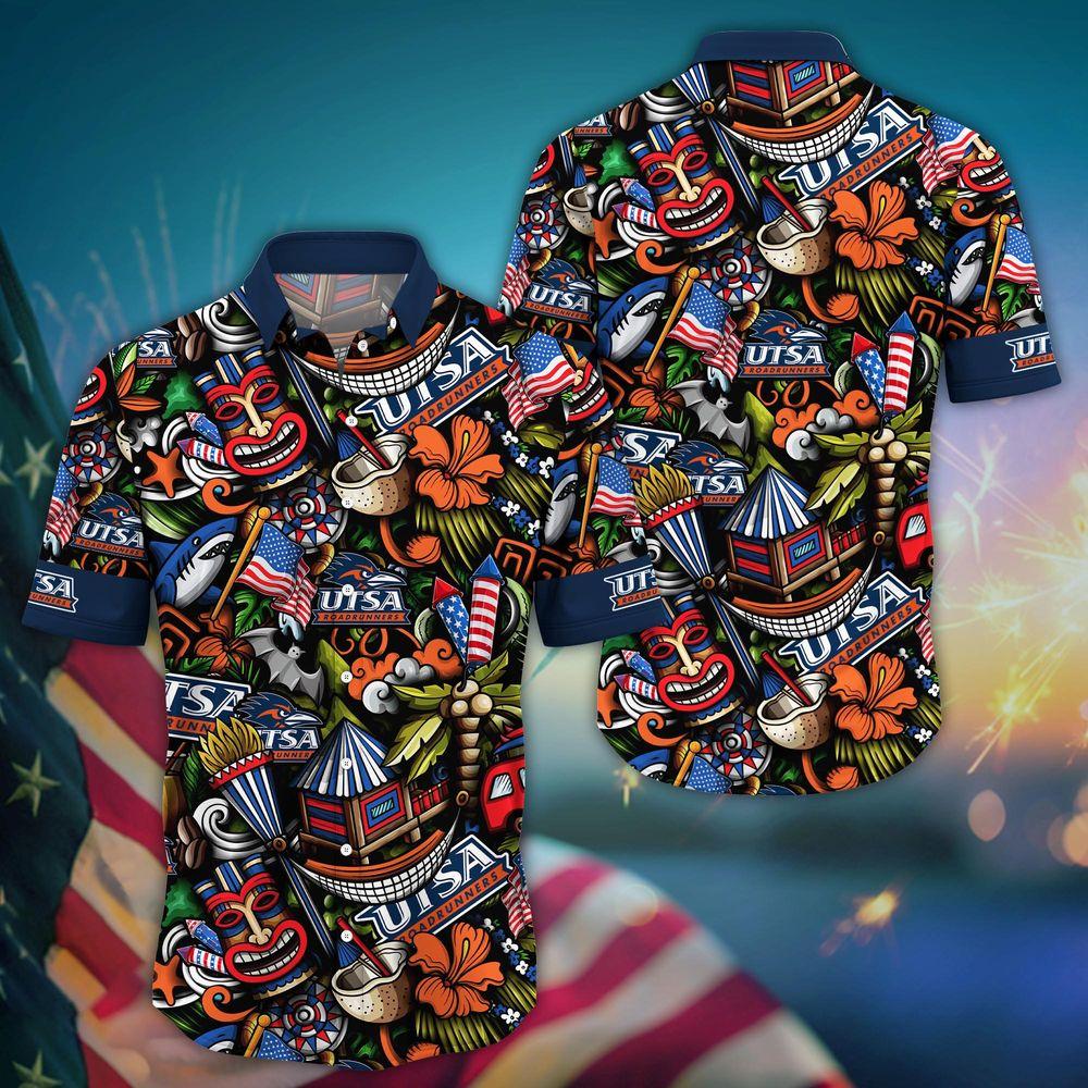 Utsa Roadrunners Ncaa Flower For Fans Ver 24 Limited Hitibi Hawaiian Shirt