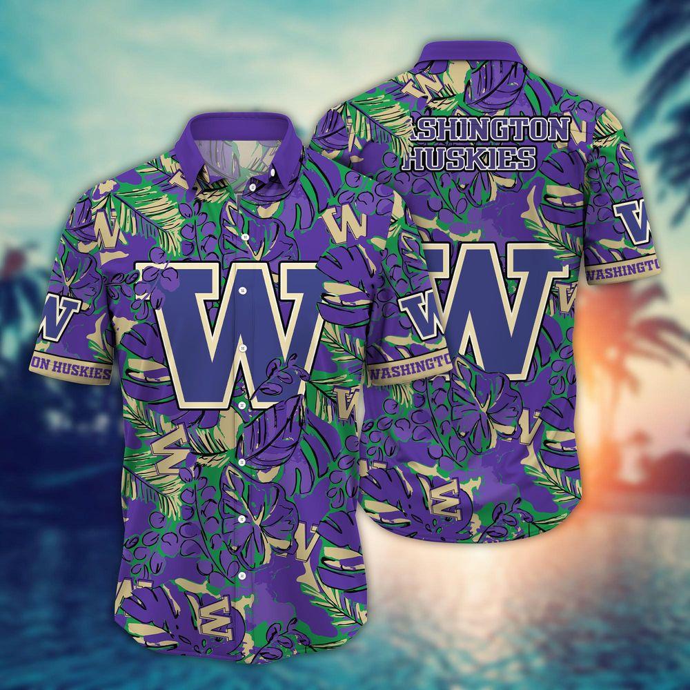 Washington Huskies Ncaa Flower For Fans Ver 29 Limited Hitibi Hawaiian Shirt
