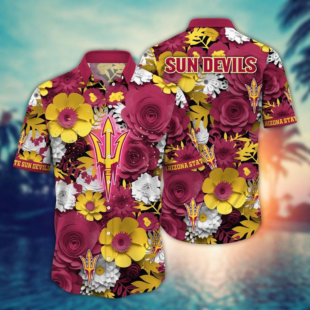 Arizona State Sun Devils Ncaa Flower For Fans Ver 35 Awesome Hitibi Hawaiian Shirt
