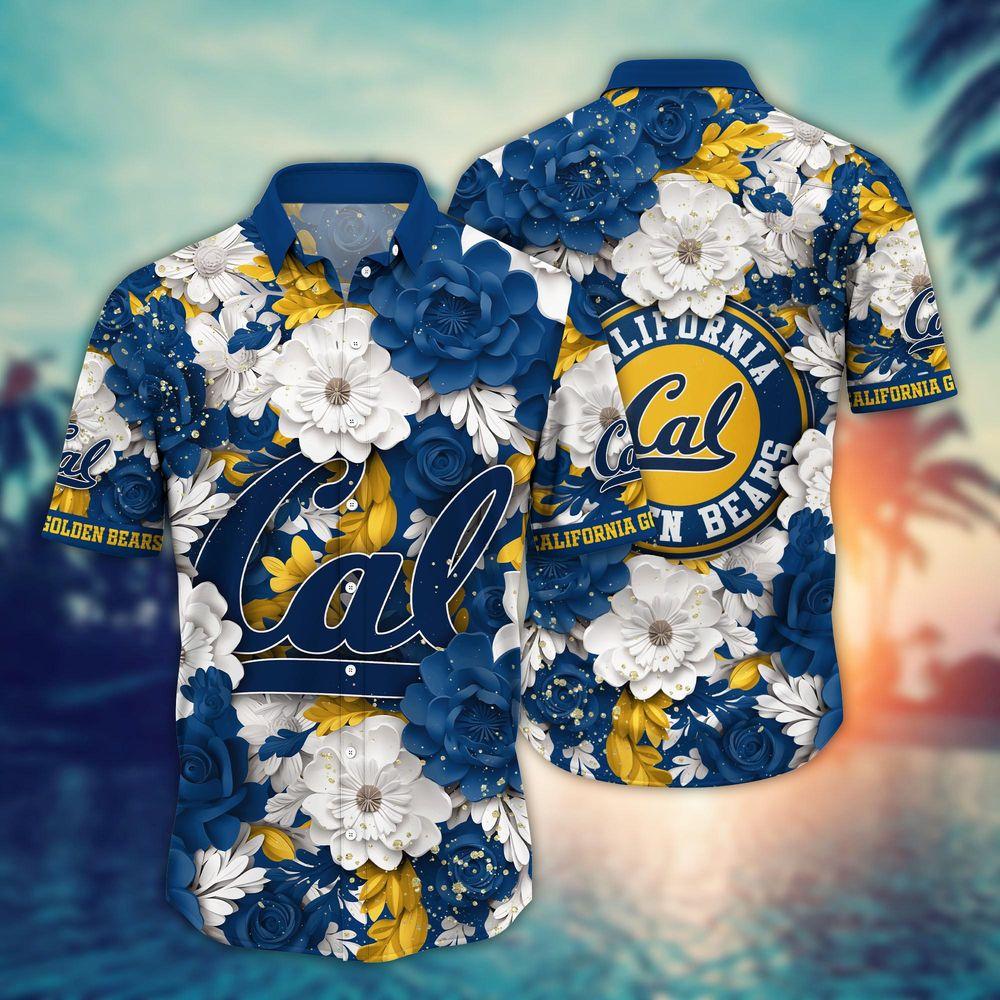 California Golden Bears Ncaa Flower For Fans Ver 11 Awesome Hitibi Hawaiian Shirt