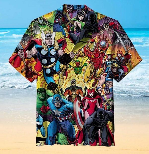 Avengers Comic Awesome Hitibi Hawaiian Shirt