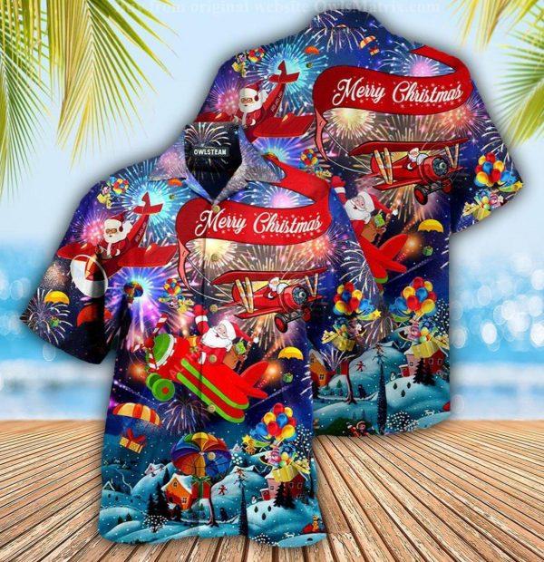 Christmas Spreading Love Santa Hitibi Hawaiian Shirt