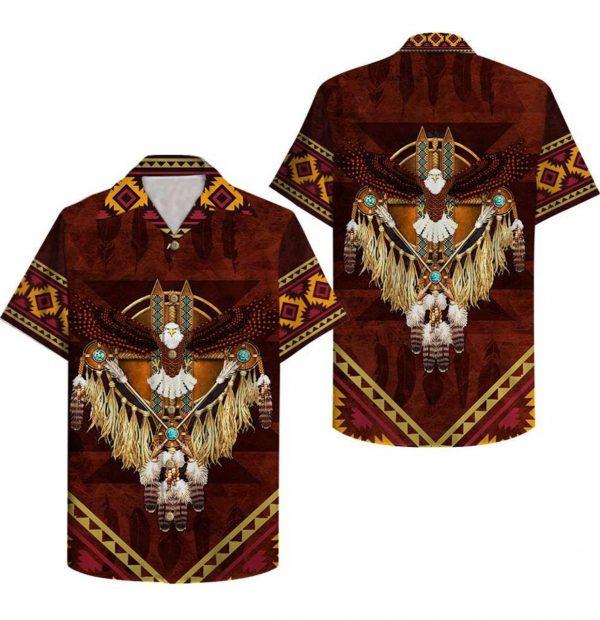 Native American Eagle Limited Hitibi Hawaiian Shirt